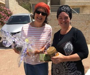 Chaya Sarah Baruch with volunteer Pam